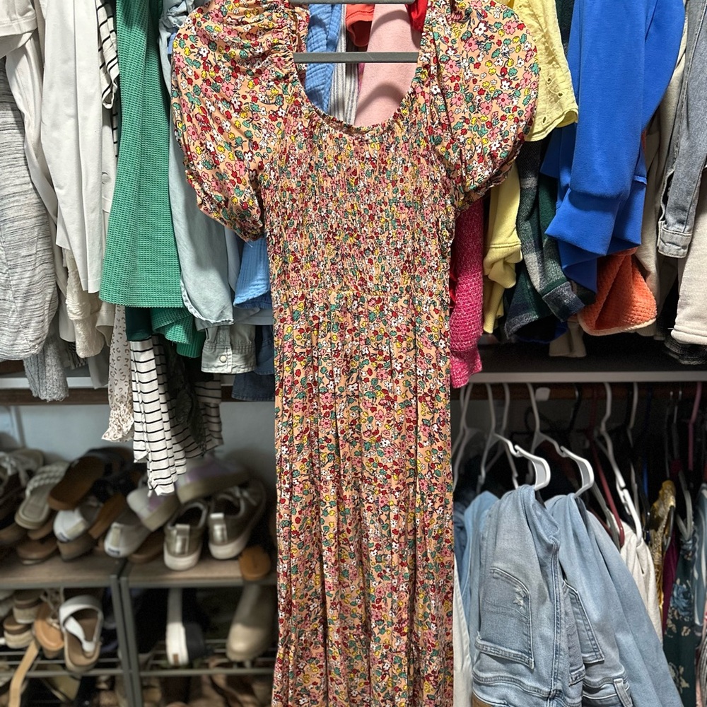 Floral Smocked Dress